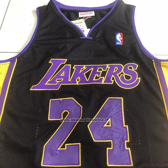 Maglia Los Angeles Lakers Kobe Bryant #24 Mitchell & Ness 2009-10 Nero